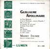  Guillaume Apollinaire *. [APOLLINAIRE Guillaume] ESCANDE Maurice :