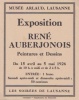  Exposition René Auberjonois *. [AUBERJONOIS René] Anonyme :