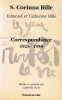  Correspondance 1923-1958 *. BILLE S. Corinna, Edmond & Catherine : 