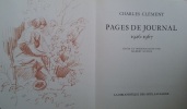  Pages de journal *. CLÉMENT Charles :