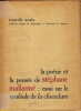 La poésie et la pensée de Mallarmé: essai sur le symbole de la chevelure *. [MALLARMÉ] SOULA Camille :