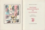  Histoire philosophique de la cuisine *. BRILLAT-SAVARIN :