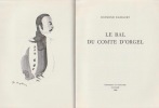 Le bal du comte d'Orgel *. RADIGUET Raymond :