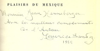  Plaisirs du Mexique *. SANDOZ Maurice :