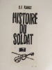  Histoire du Soldat, 13 images *. WYSS Robert :