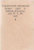  [Premier cahier de habitude de la poésie chez G.L.M. 1937] *. PENROSE Valentine :