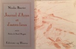  Journal d'Aran et d'autres lieux *. BOUVIER Nicolas : 