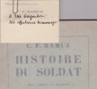  Histoire du soldat *. [GAGNEBIN Élie] RAMUZ Charles Ferdinand :