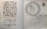  Carnet de croquis [Saints, typographie & Publicité] *. MEYLAN Henry : 