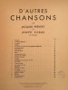  21 chansons. D'autres chansons *. PRÉVERT Jacques & KOSMA Joseph :