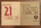  21 chansons. D'autres chansons *. PRÉVERT Jacques & KOSMA Joseph :