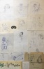  13 croquis originaux *. URS :