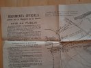 Camp de Chalons. Plan officel de la revue du 9 octobre 1896 emplacement des troupes & du public nivellement du terrain.. Gonse, Gal.