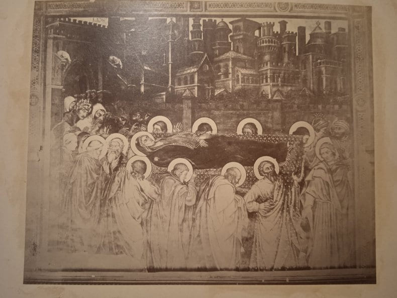 Siena. 57 photographies sur papier albumin&eacute; (c. 1880) de peintures et fresques &agrave; sujets religieux.. Lombardi, Paolo. Photographe &agrave; Sienne (1827-1890).