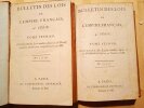 Bulletin des lois de l'Empire Français, 4e série. Tome premier et tome second.. Collectif.