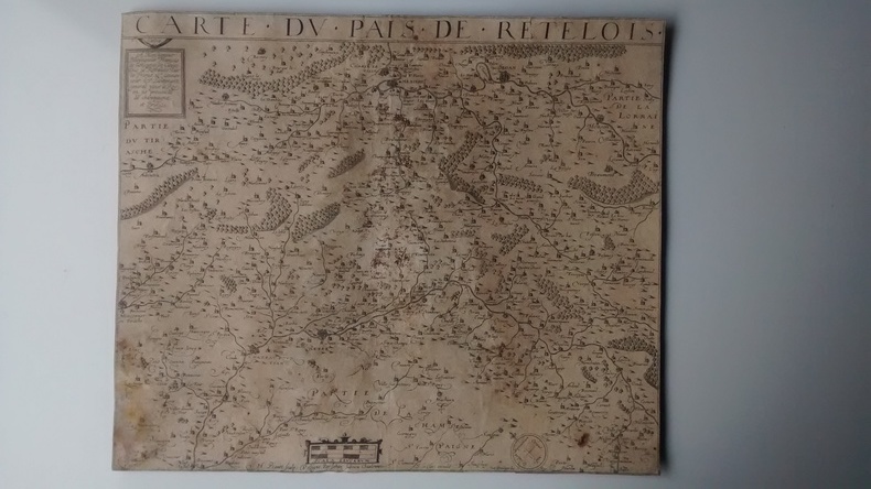 Carte du pais de retelois.. Le Clerc-Picart-Jubrien