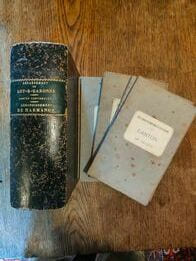 Atlas cantonal de Lot et Garonne.Arrondissement de Marmande dress&eacute; sur les plans d'assemblage du cadastre pour le service des chemins vicinaux.. De ...