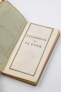 Calendrier de la cour impériale pour lan XIII (1804-1805), IIe de l'Empire français, contenant l'état de la Maison de l'Empereur, de l'Impératrice et de la famille impériale ; les Ministres et leurs attributions ; le Sénat, le Conseil d'État, le Corps législatif, etc. etc.