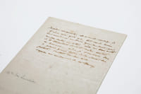 Lettre autographe.