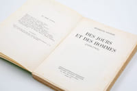 Des jours et des hommes (1890-1961).