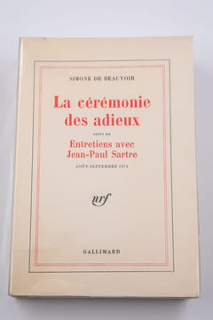 La cérémonie des adieux suivi de Entretiens avec Jean-Paul Sartre. Août-Septembre 1974.. BEAUVOIR (Simone de). 