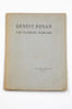 Ernest Renan. Discours prononc&eacute; &agrave; Tr&eacute;guier le 2 septembre 1923.. POINCARE (Raymond) 