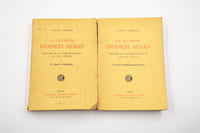 La jeunesse d'Ernest Renan. Histoire de la crise religieuse au XIXe siècle. 1; De Tréguier à Saint-Sulpice. 2. Le drame de la Métaphysique chrétienne.a