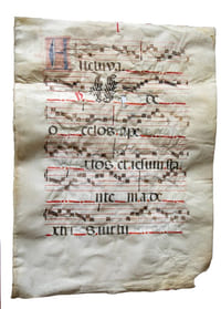 Feuillet d'antiphonaire.