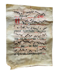 Feuillet d'antiphonaire.