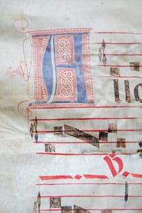 Feuillet d'antiphonaire.