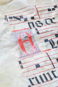 Feuillet d'antiphonaire.