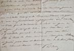 Le comte Pierre Raymond Hector d'Aubusson écrit à sa cousine Amanda d'Aubusson.. Comte Pierre Raymond Hector d'Aubusson (1765-1848) Sous le Premier ...