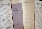 Deux intéressantes études manuscrites sur Alésia et les fouilles.. Guillaume Fourier (1853-1928) Archéologue, membre de la Commission départementale ...