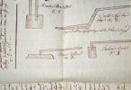 Manuscrit illustré expliquant la fabrication des parquets marbrés à la Vénitienne.. 