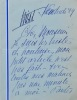 Mistinguett délègue l'écriture d'un article pour les soldats.. Mistinguett (1875-1956) Vedette de music-hall.