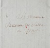 Rare lettre littéraire du marquis de Sade, sur sa pièce Tancrède. Donatien Alphonse François de Sade (1740-1814) Écrivain sulfureux, auteur de ...