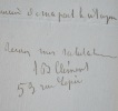 Lettre de Jean-Baptiste Clément. Jean-Baptiste Clément (1836-1903) Chansonnier montmartrois etcommunard français. Auteur des chansonsLe Temps des ...