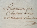 Metternich-Winneburg, prince influent.. François Georges Joseph Metternich-Winneburg (prince de) (1746-1818) Homme d'Etat et diplomate autrichien, ...