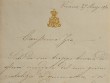 Lettre de l'archiduchesse d'Autriche, Marie-Annonciade.. Marie-Annonciade Bourbon des Deux-Siciles (1843-1871) Archiduchesse d'Autriche, épouse de ...