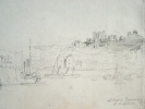 Vue du port de Douvres en 1851.. 