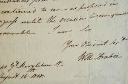 Le général irlandais William Arabin demande la suspension sa rente.. William John Arabin (1750-1828) Lieutenant-Général en 1805, puis Général neuf ans ...