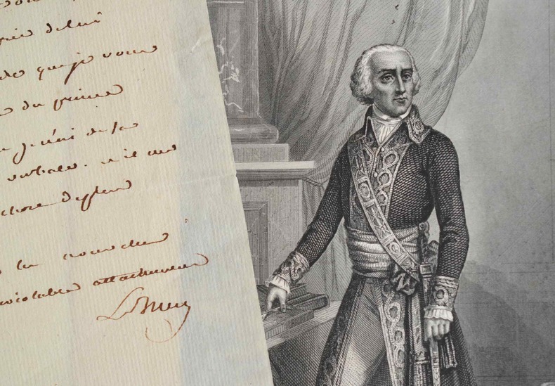 L'architrésorier de l'Empire ordonne d'envoyer de l'argent à son fils.. Charles François Lebrun (duc de Plaisance) (1739-1824) Député aux Etats ...