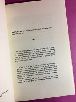 L'écrit Beaubourg.. PONGE, Francis.