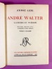ANDRE WALTER - CAHIERS ET POESIES [Reliure signée]. GIDE, André.