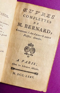 Oeuvres complettes de M. Bernard, contenant l'Art d'aimer & autres poésies diverses ; [suivi de] Phrosine et Mélidore, poëme en quatre chants, et Castor et Pollux, tragédie.