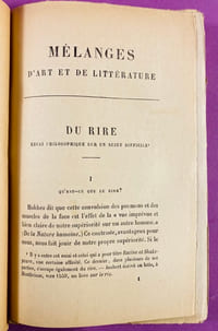 Mélanges d'Art et de Littérature [ex-libris de Louis Eugène Parturier]