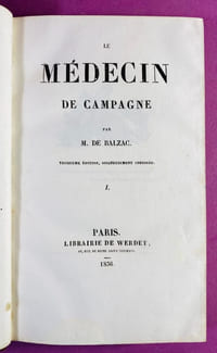 Le Médecin de campagne. 3ème édition, soigneusement corrigée [Tome I]