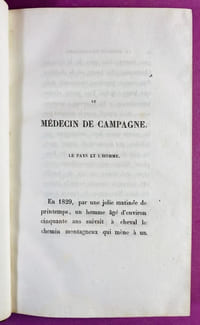 Le Médecin de campagne. 3ème édition, soigneusement corrigée [Tome I]