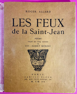 Les feux de la Saint-Jean, poème orné de cinq dessins [Un des 20 exemplaires sur papier de Chanvre]