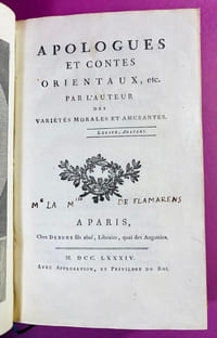 Apologues et contes orientaux, etc. Par l'auteur des Variétés morales et amusantes.